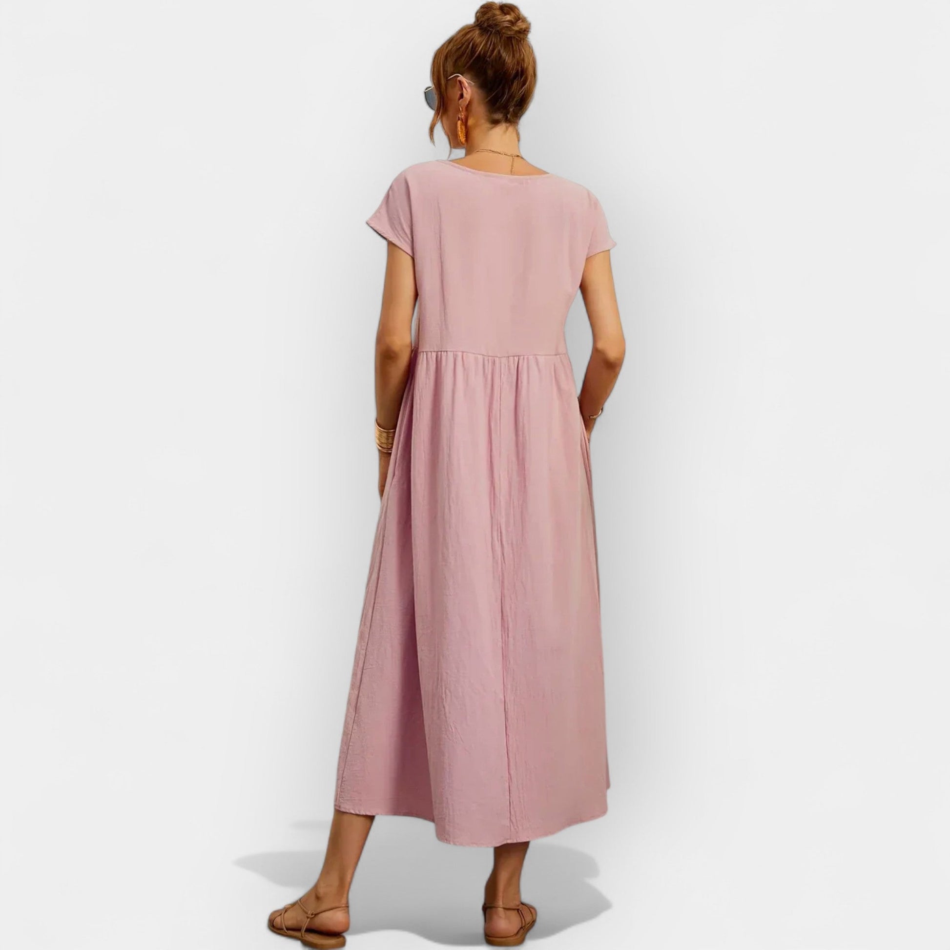 Vestido de Algodón Ligero con Bolsillos
