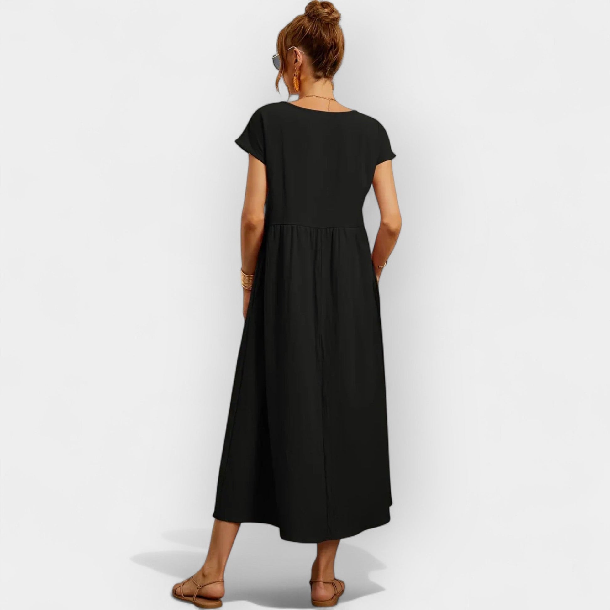 Vestido de Algodón Ligero con Bolsillos