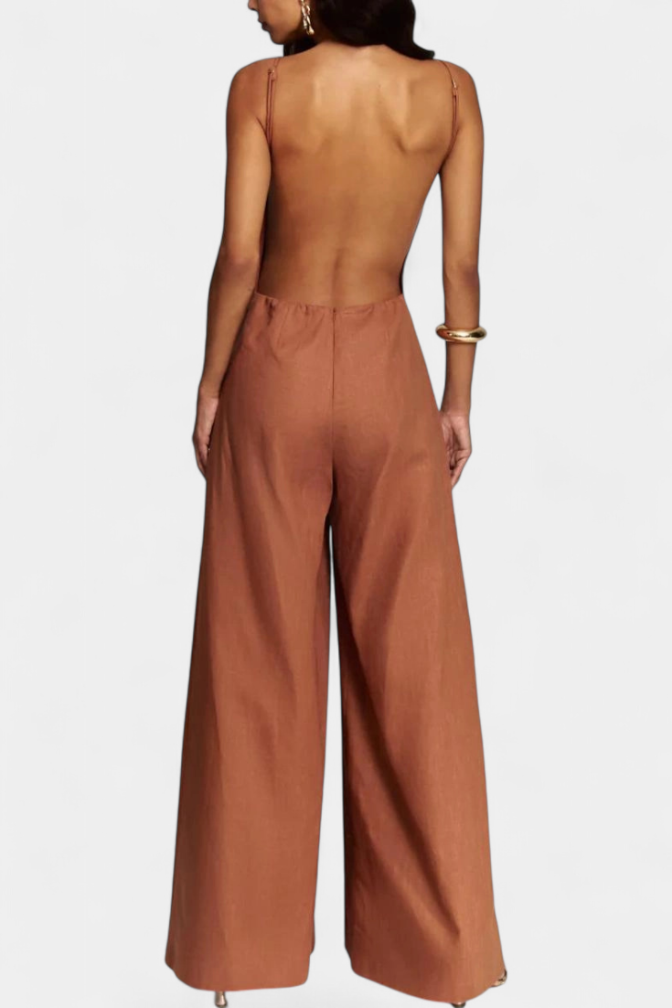 Belén | Mono Halter de Pierna Ancha Radiante