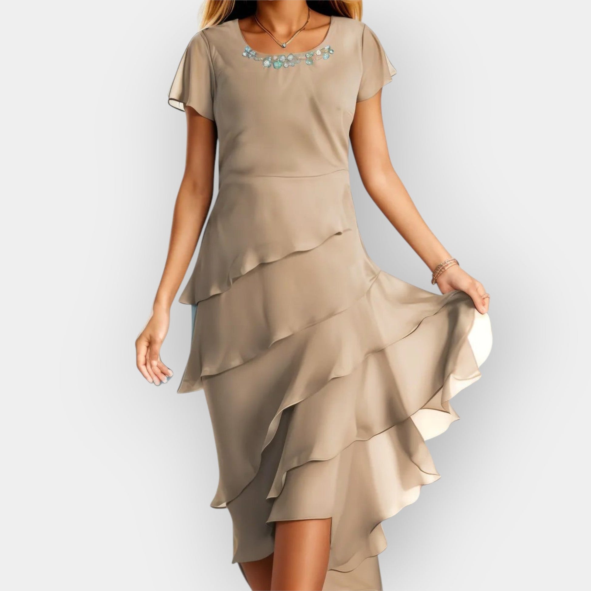 Vestido de Chiffon Aireado