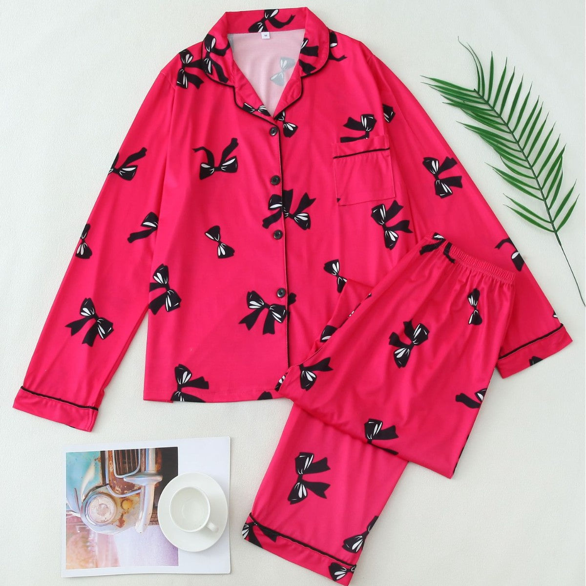 MERIDA™ - Conjunto de pijama acogedor con camiseta de manga larga