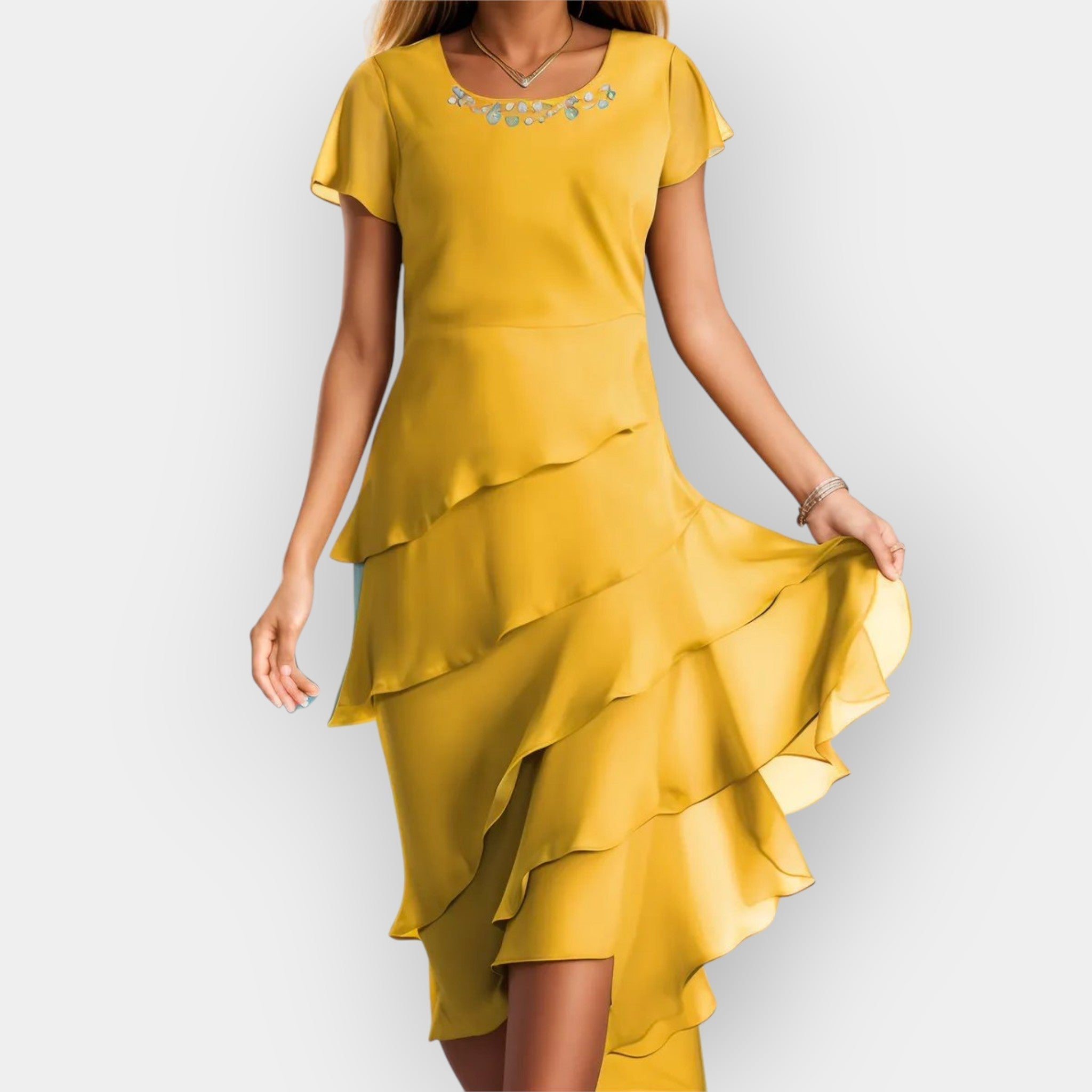 Vestido de Chiffon Aireado