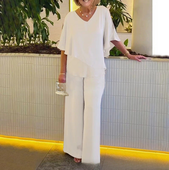 Martha - Conjunto de Pantalones Amplios y Cómodos