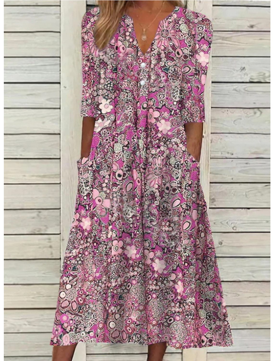 Lorna | Vestido de Verano Boho con Bolsillos