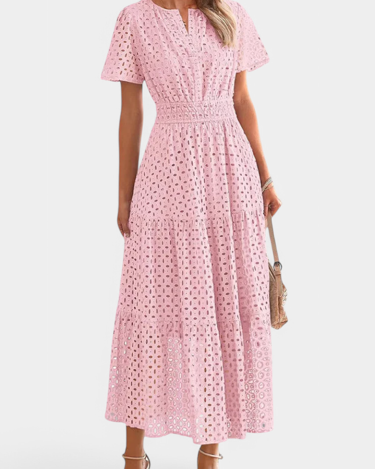 Imani Vestido Maxi de Encaje Bordado