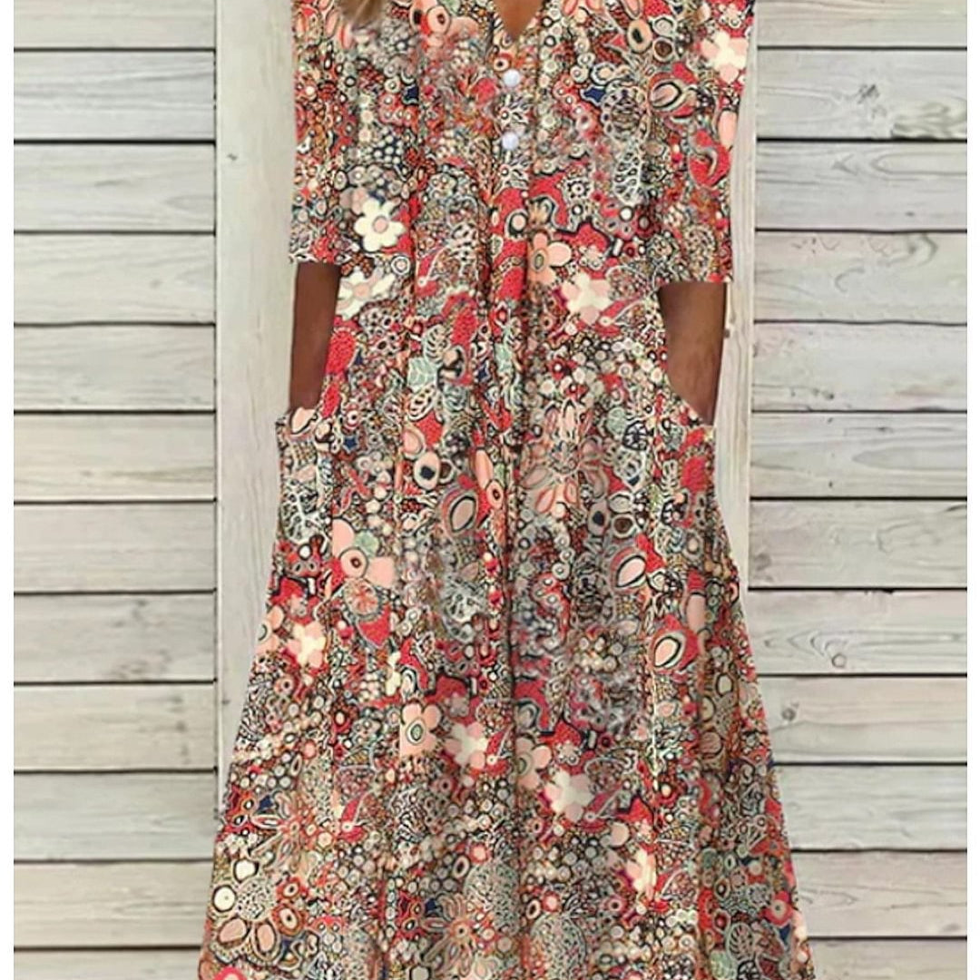 Lorna | Vestido de Verano Boho con Bolsillos