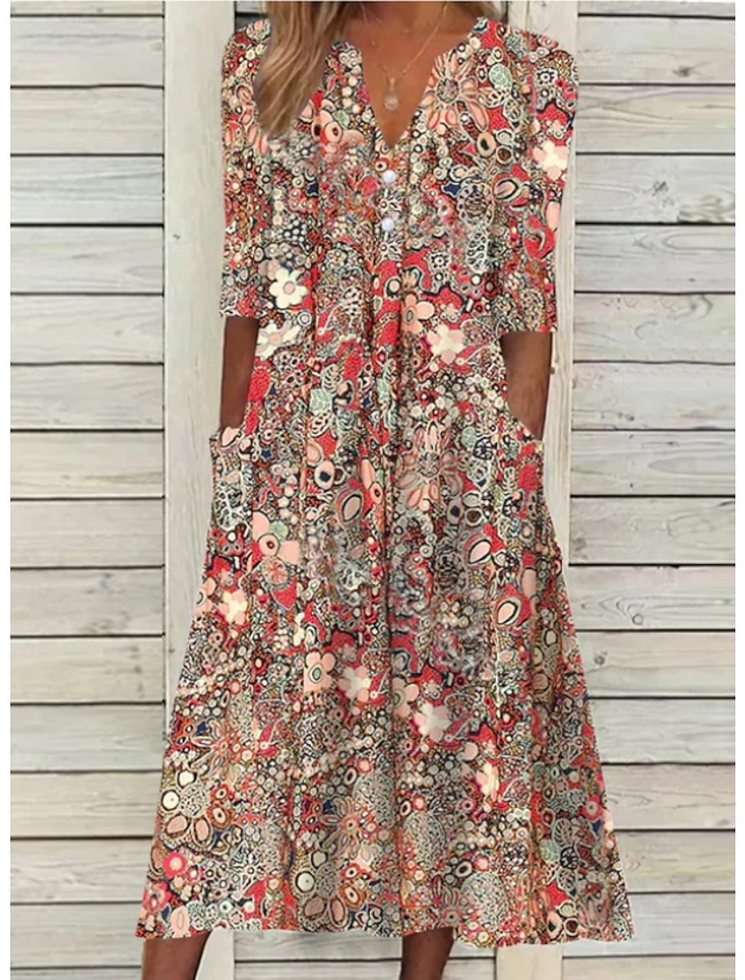 Lorna | Vestido de Verano Boho con Bolsillos