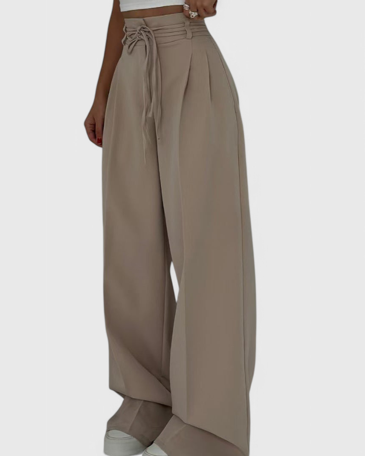 Sophie | Pantalones de pierna ancha con cordones