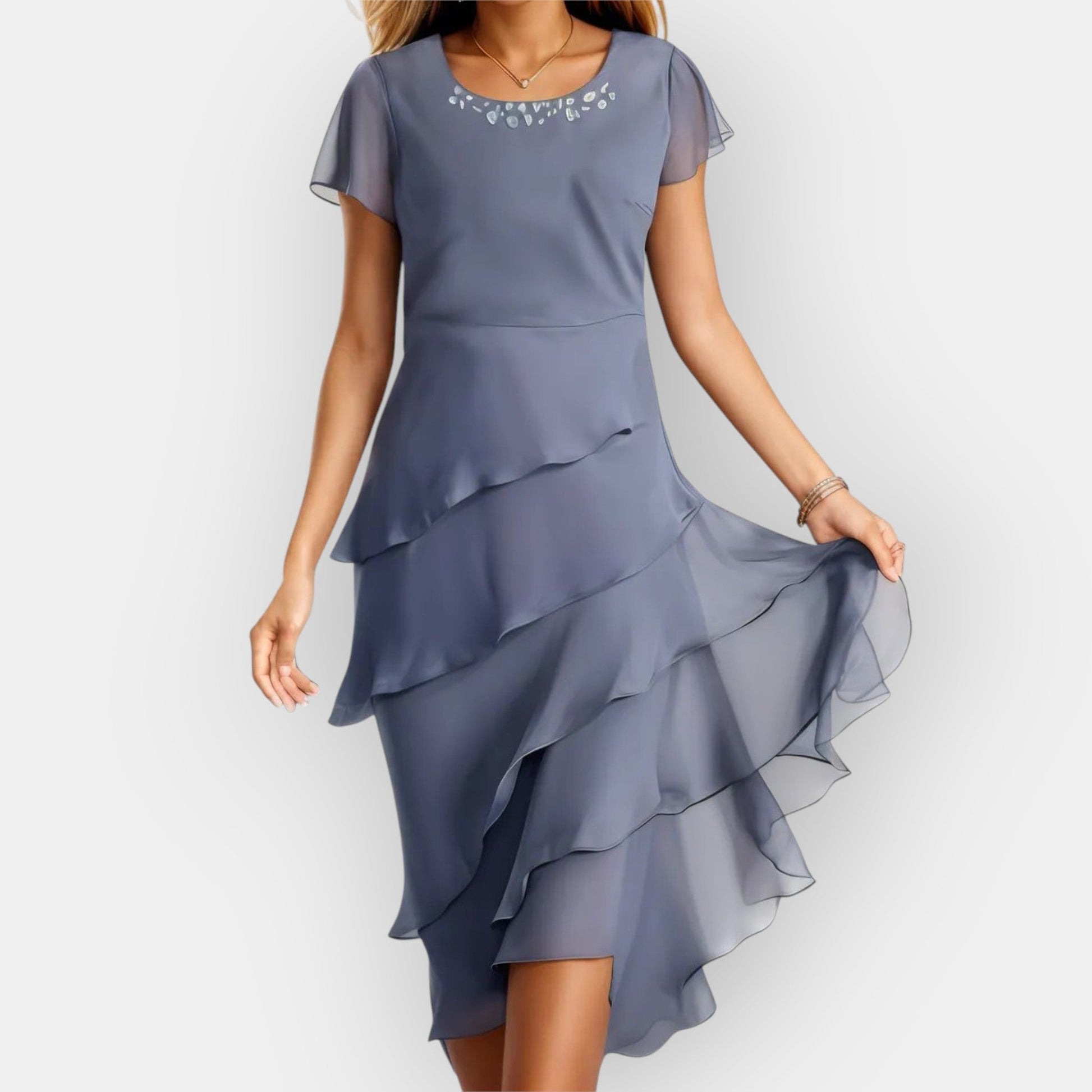 Vestido de Chiffon Aireado