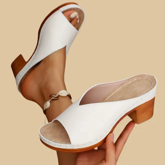 Solmira | Sandalias para mujer con tacón ancho y diseño abierto