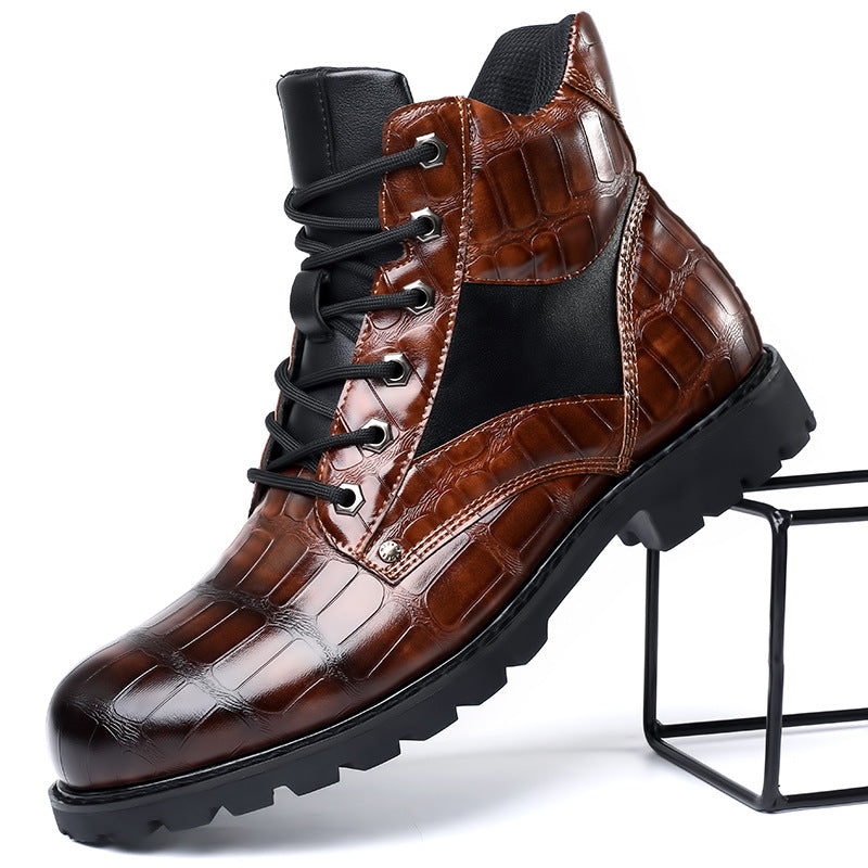 Rendell™ | Botas de Cuero de Cocodrilo
