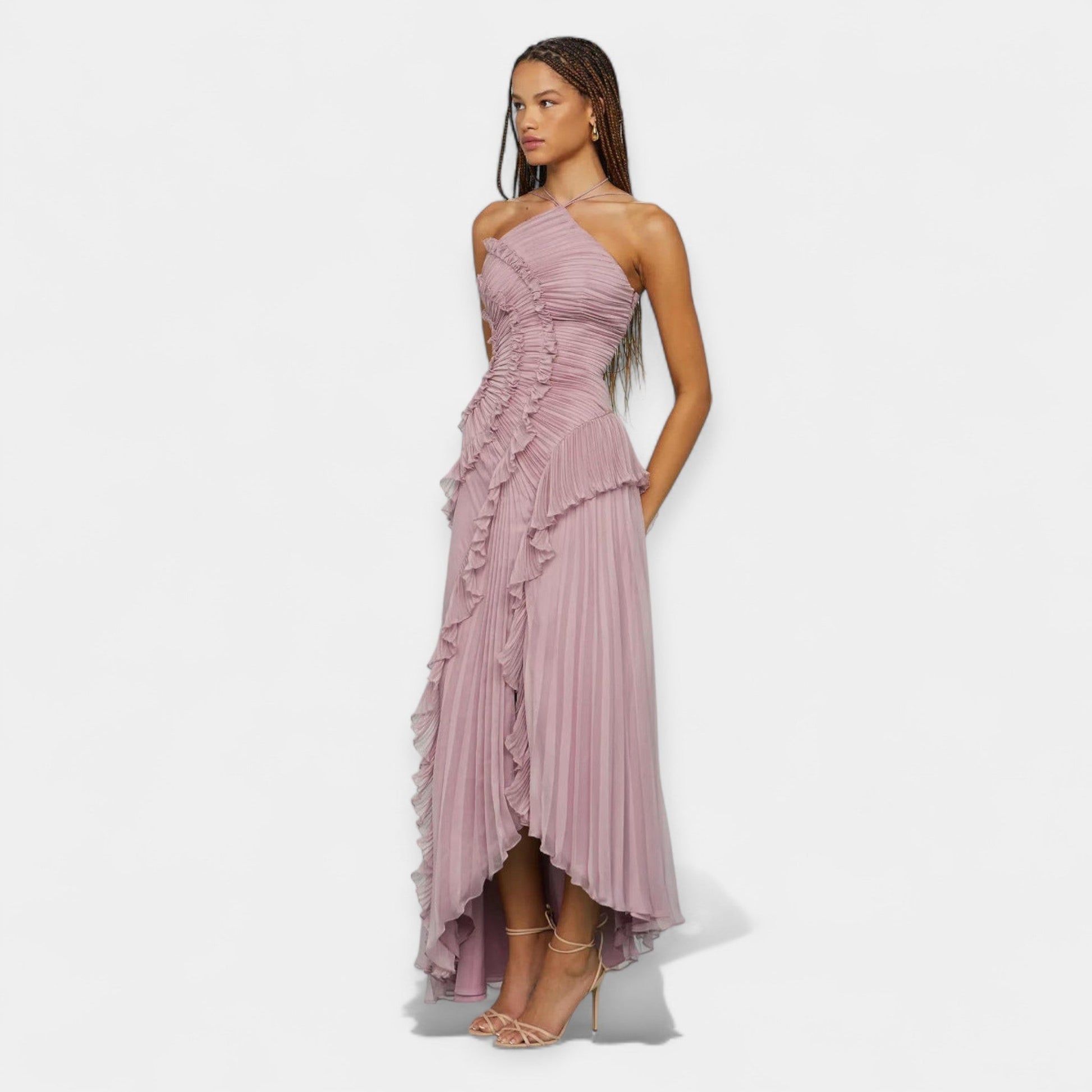 Vestido con Volantes Esculpidos
