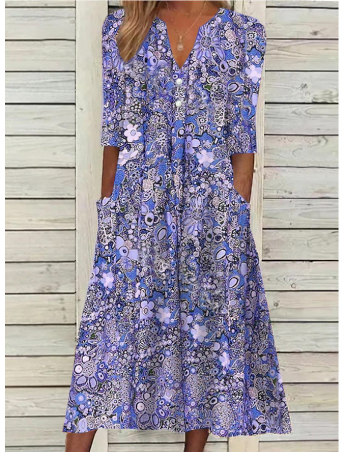 Lorna | Vestido de Verano Boho con Bolsillos