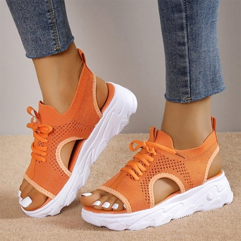 Nerissa | Sandalias deportivas con cordones para mujer y ajuste regulable | De moda