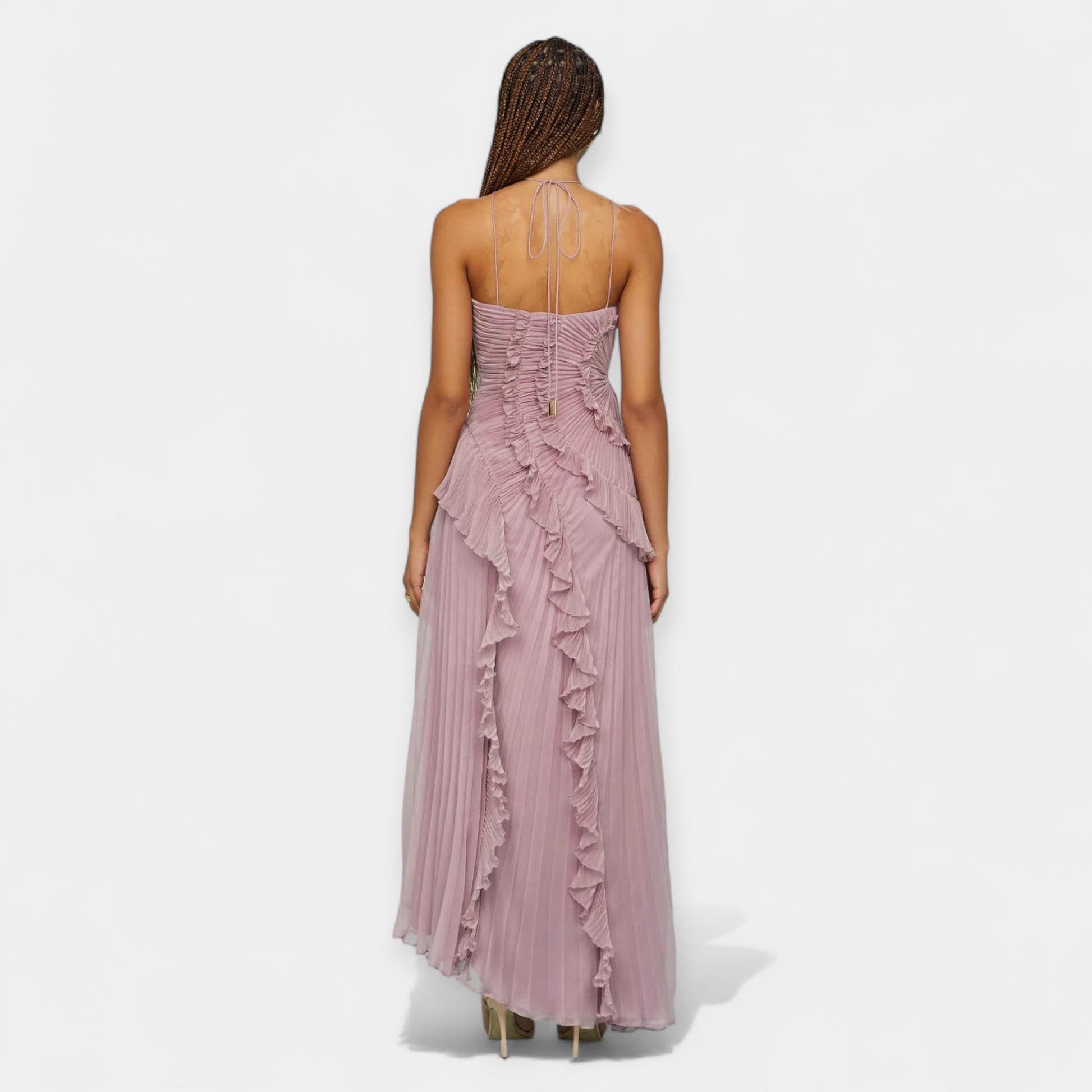 Vestido con Volantes Esculpidos