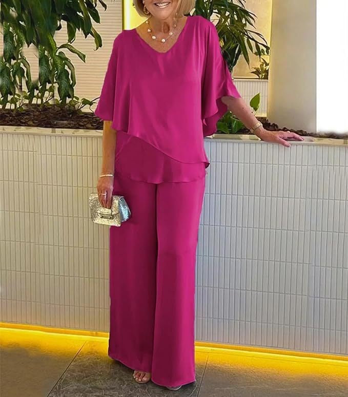 Martha™ - Conjunto de Pantalón Ancho Sin Esfuerzo