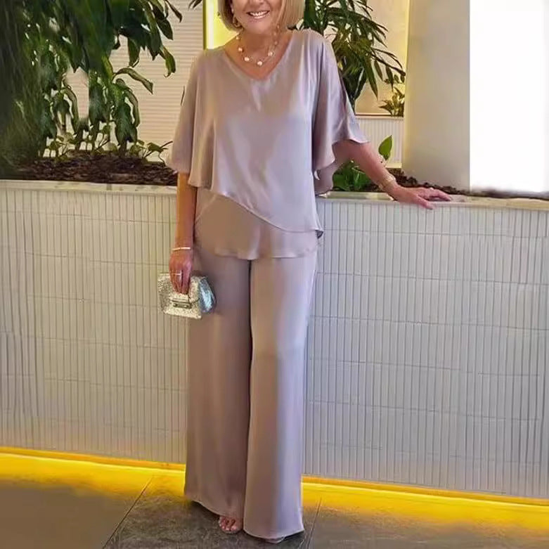 Martha™ - Conjunto de Pantalón Ancho Sin Esfuerzo