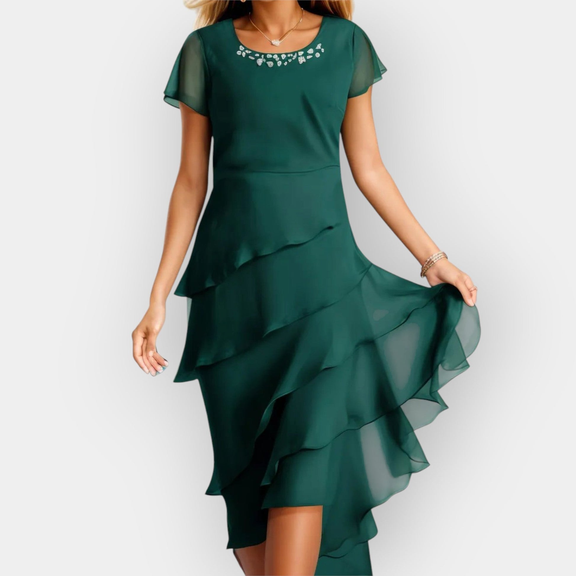 Vestido de Chiffon Aireado
