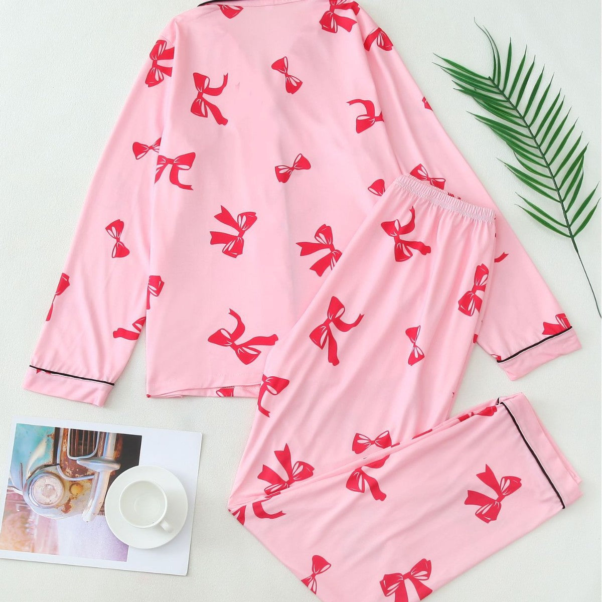 MERIDA™ - Conjunto de pijama acogedor con camiseta de manga larga