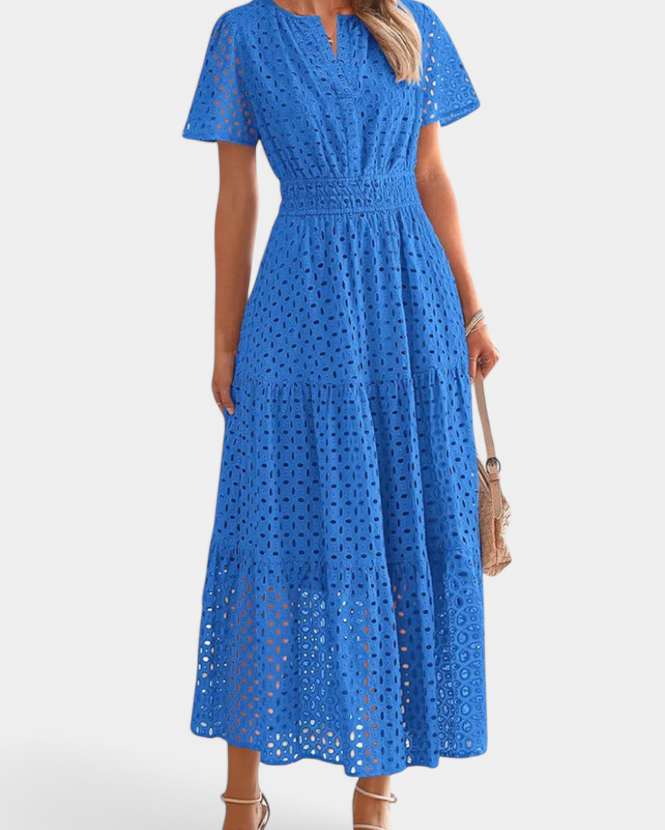 Imani Vestido Maxi de Encaje Bordado