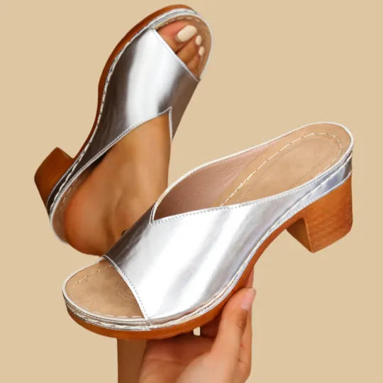Solmira | Sandalias para mujer con tacón ancho y diseño abierto