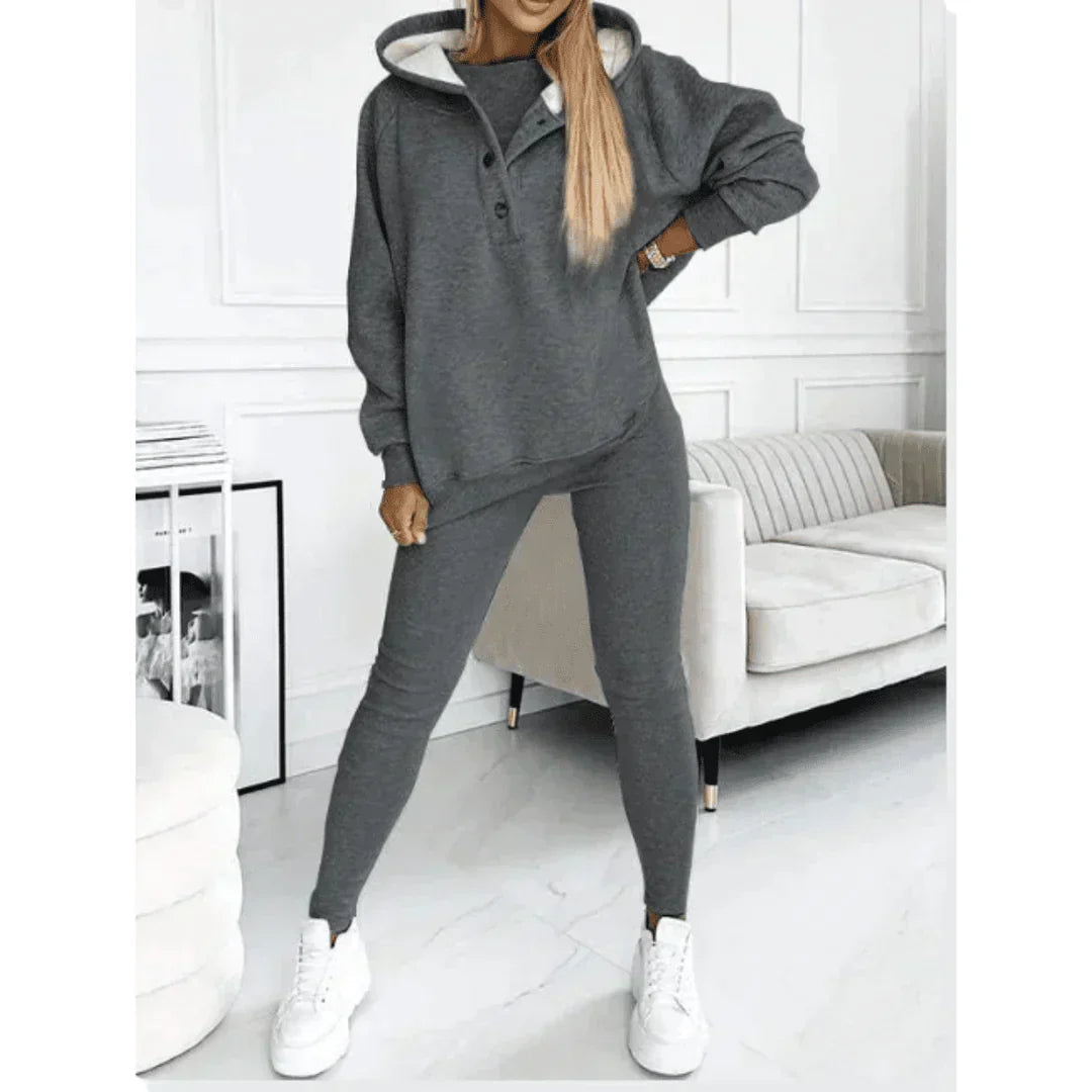 Brisella | Conjunto casual de tres piezas para mujer de invierno