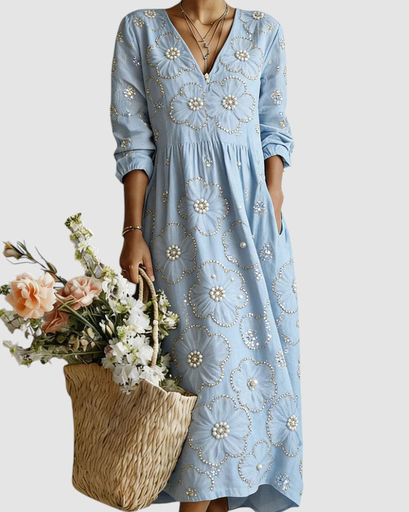LENA | VESTIDO MIDI FLORAL
