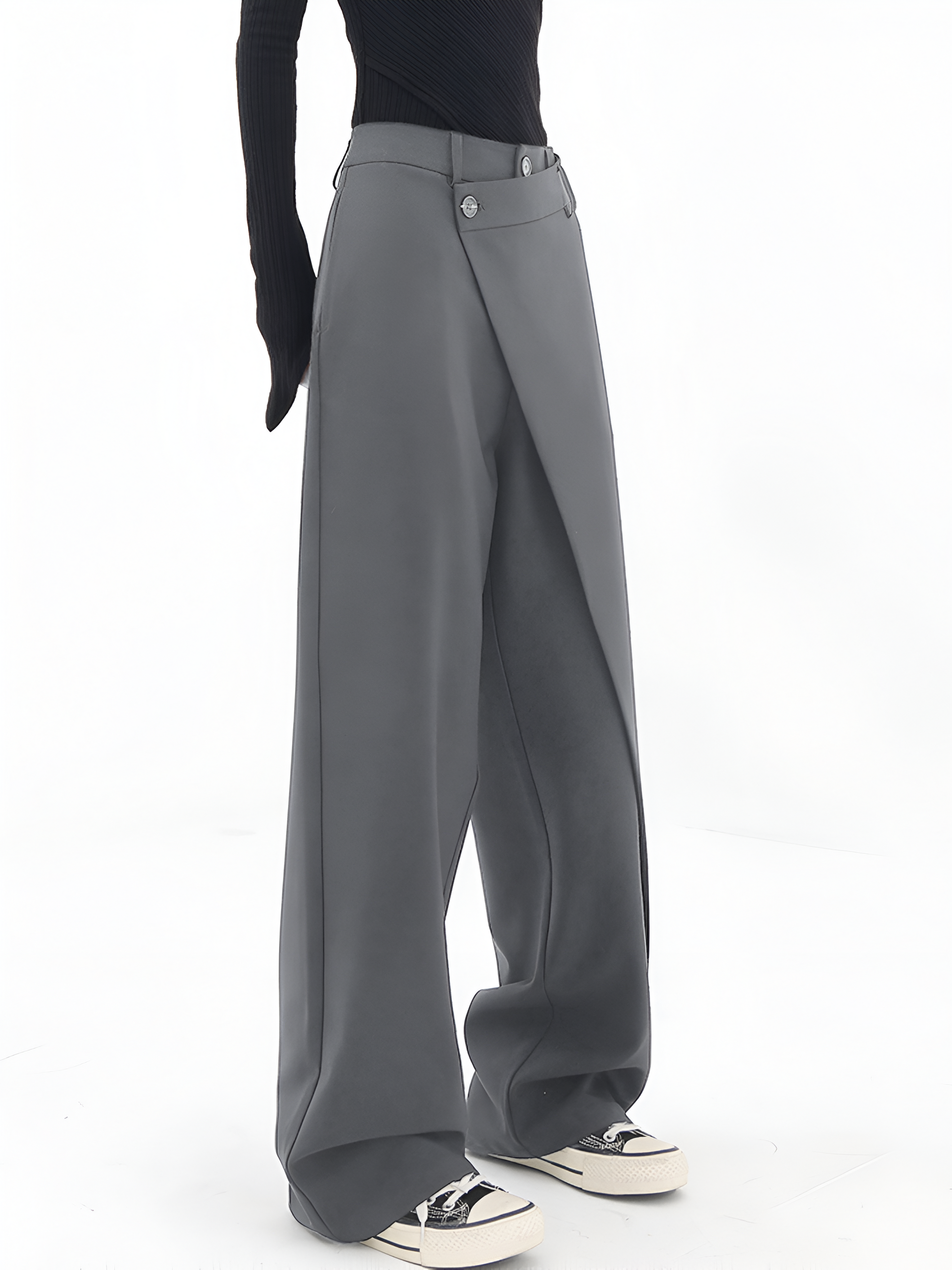 Natalie - Pantalón de Cintura Alta Moderna