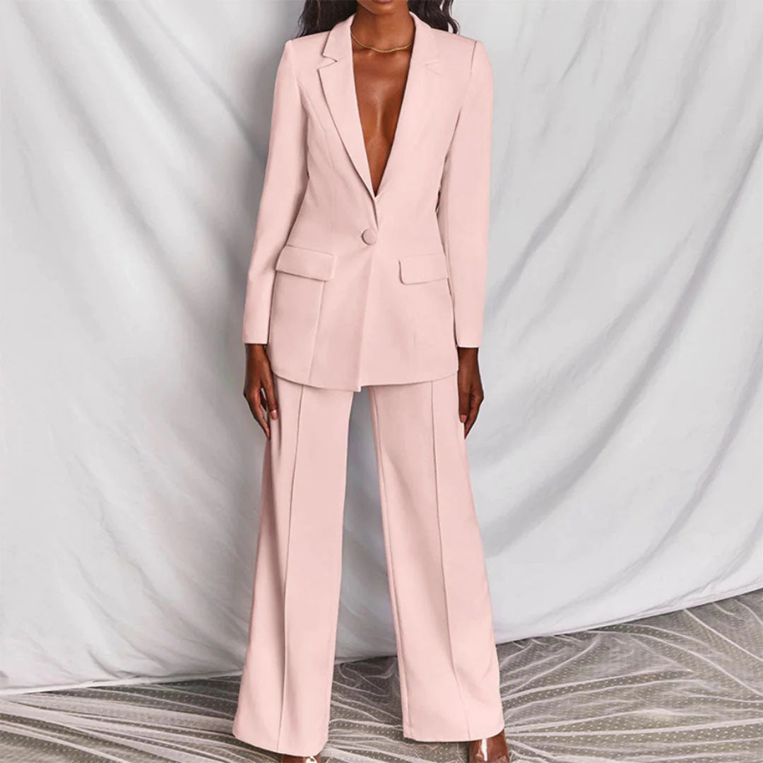 Lucia - Conjunto Chic de Blazer y Pantalón
