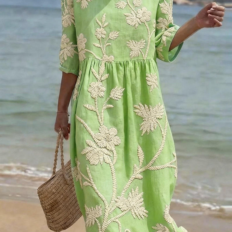 Vestido casual de mujer con estampado floral