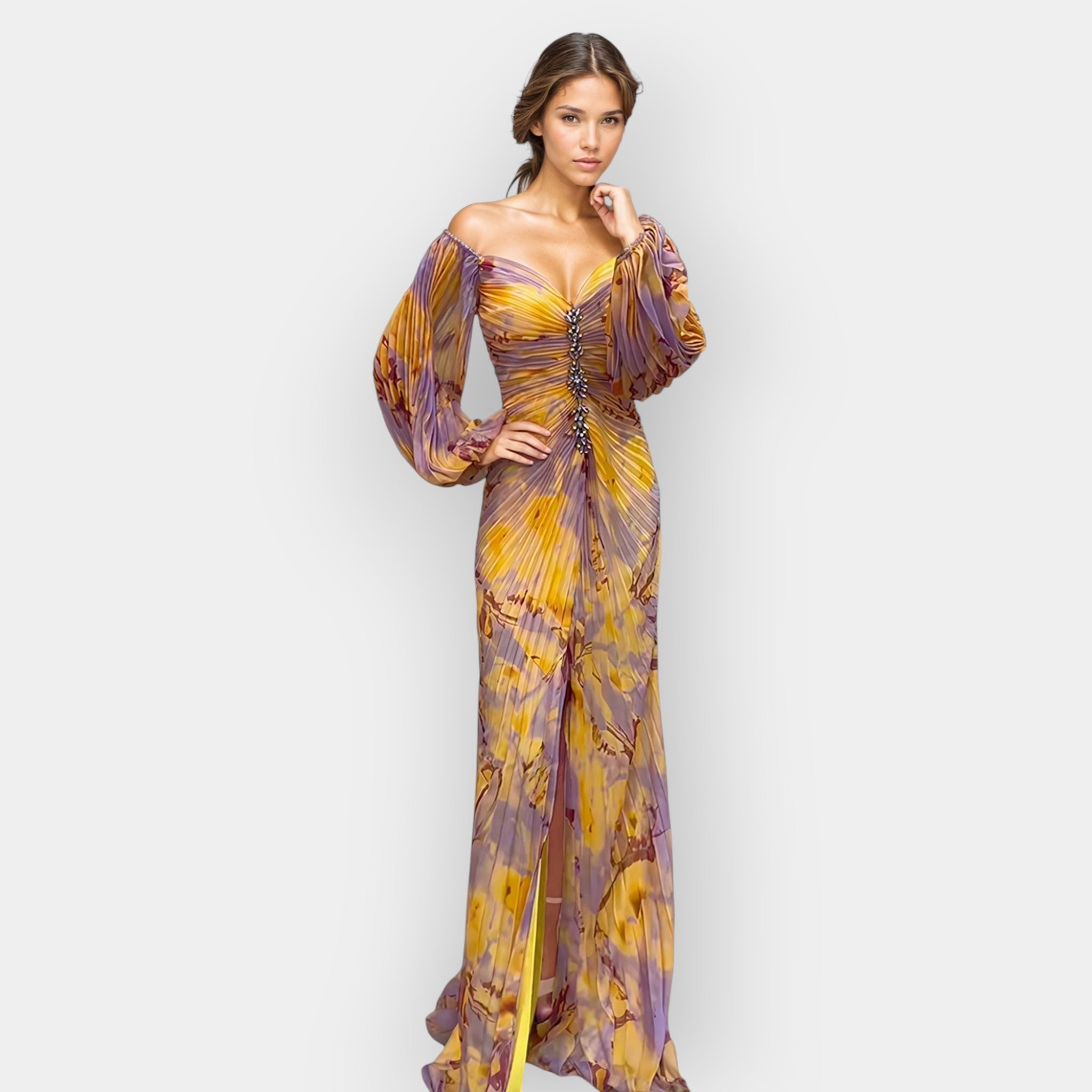 Vestido Aireoso con Abertura