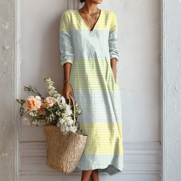 Olivia™ - Vestido de Lino Crudo