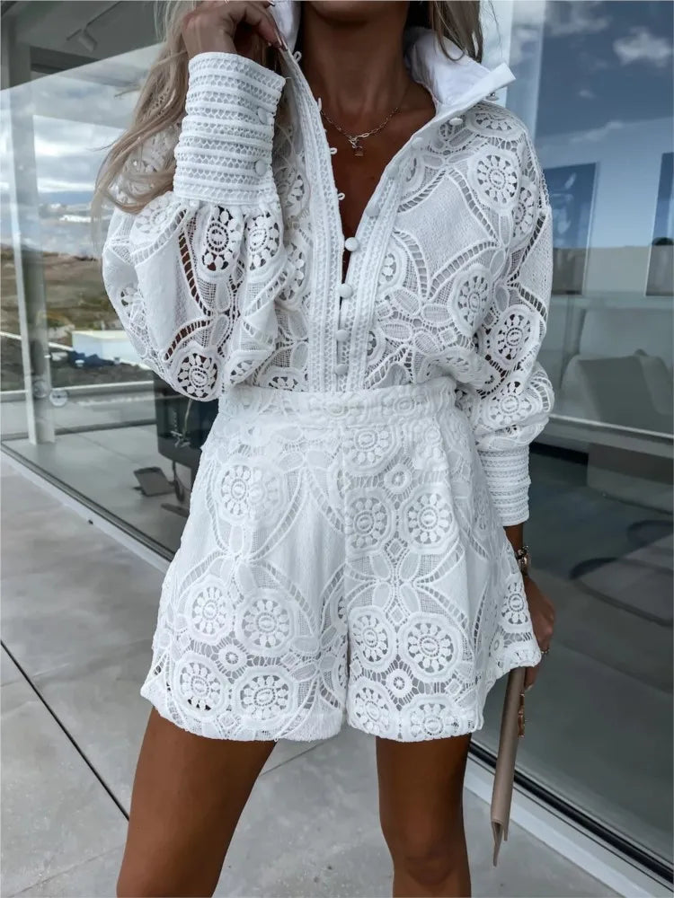 Amelina - Elegante Conjunto de Encaje