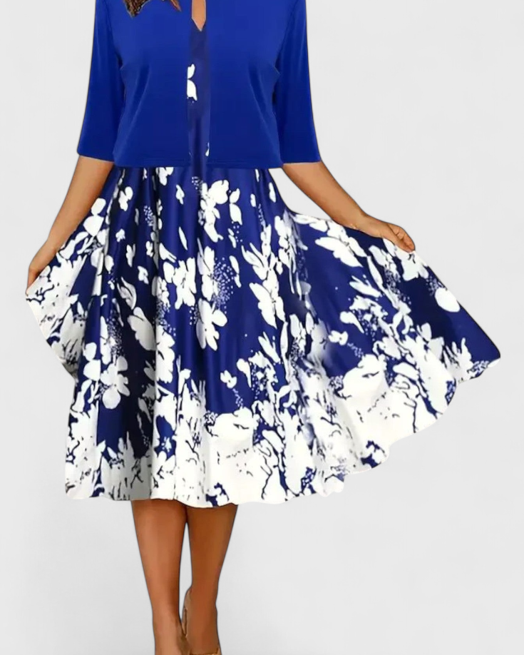 Estrella Conjunto de Vestido Blazer Midi