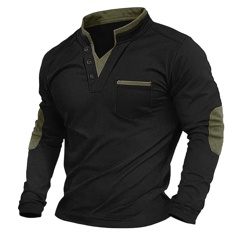 DYLAN – CAMISA DE MANGA LARGA CON DETALLES EN CONTRASTE