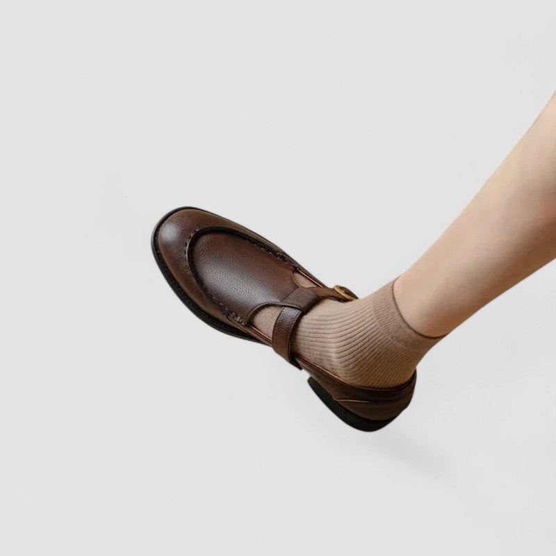 Zhelynne | Zapatos Mary Jane ortopédicos con punta cuadrada