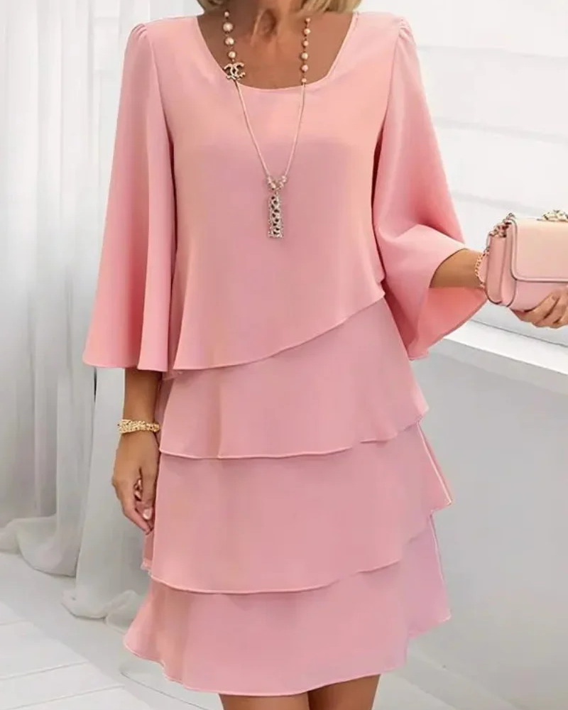 Catherine™ - Elegante vestido con volantes de confort