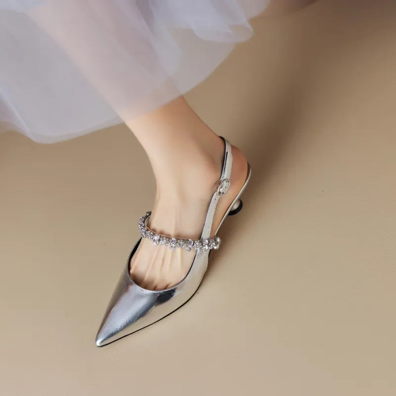 Zapatos de Tacón Bajo Elegantes Crysel