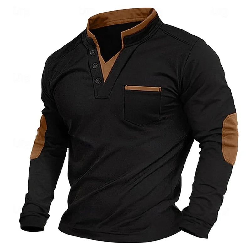 DYLAN – CAMISA DE MANGA LARGA CON DETALLES EN CONTRASTE