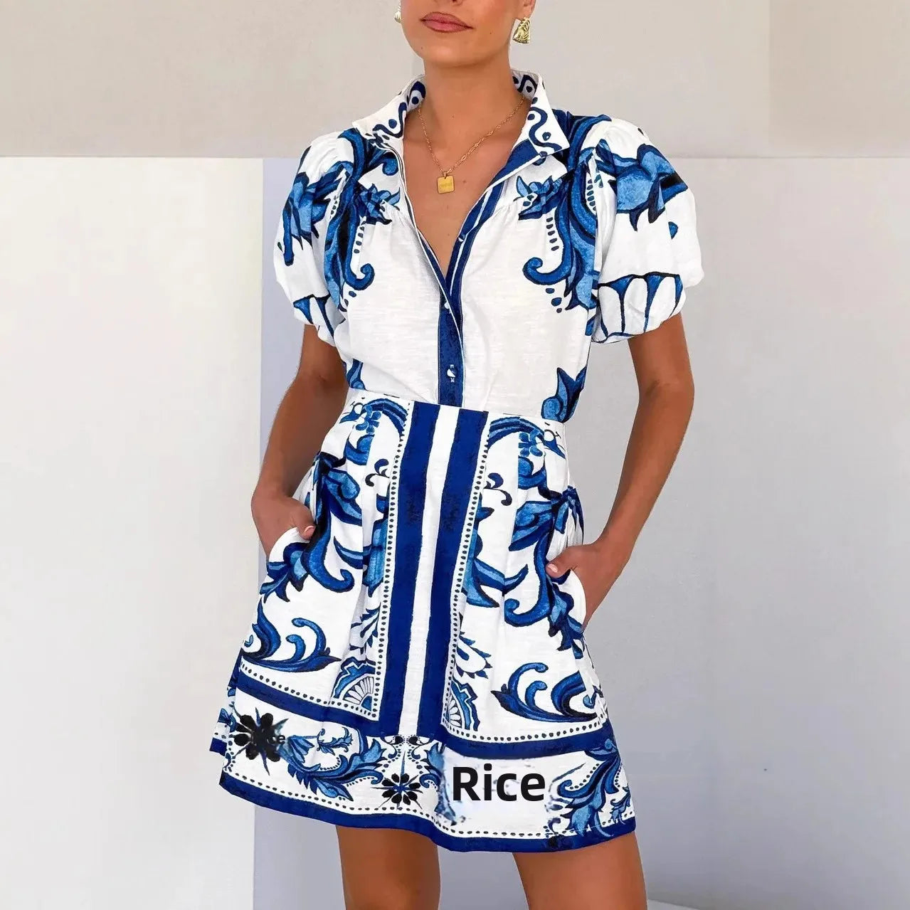 Vestido de cóctel floral de lino Kelsey