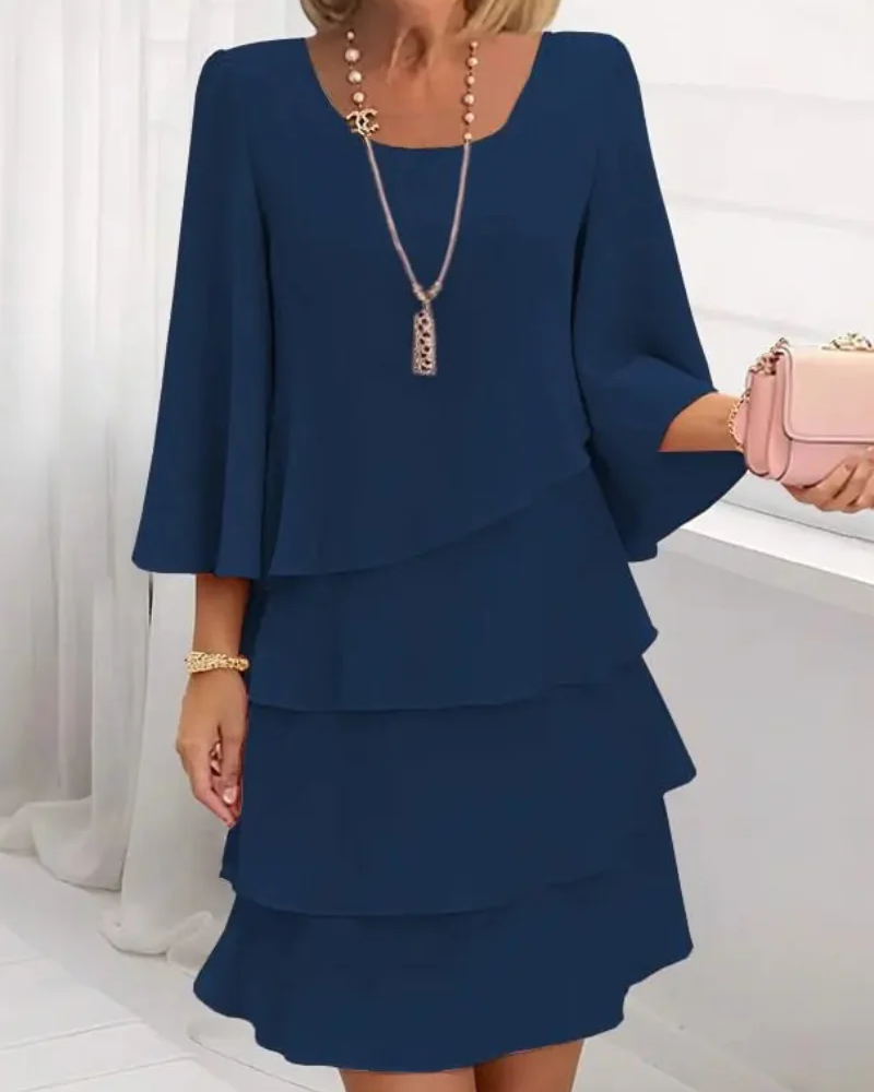Catherine™ - Elegante vestido con volantes de confort