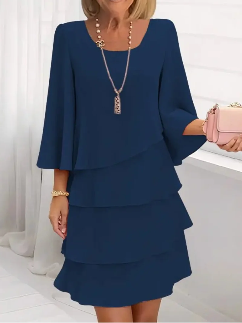 Catherine™ - Elegante vestido con volantes de confort
