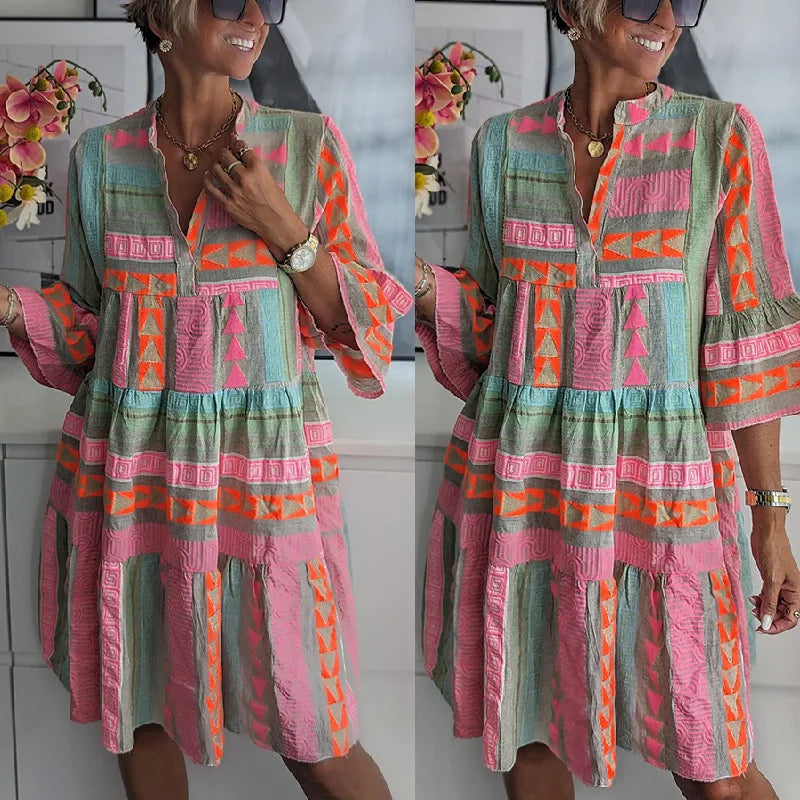 Dominique™ | Elegante Vestido Midi de Verano