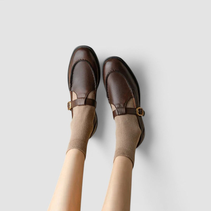 Zhelynne | Zapatos Mary Jane ortopédicos con punta cuadrada