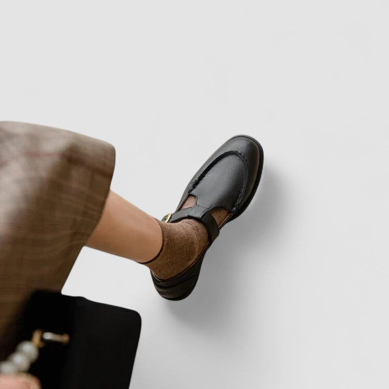 Zhelynne | Zapatos Mary Jane ortopédicos con punta cuadrada