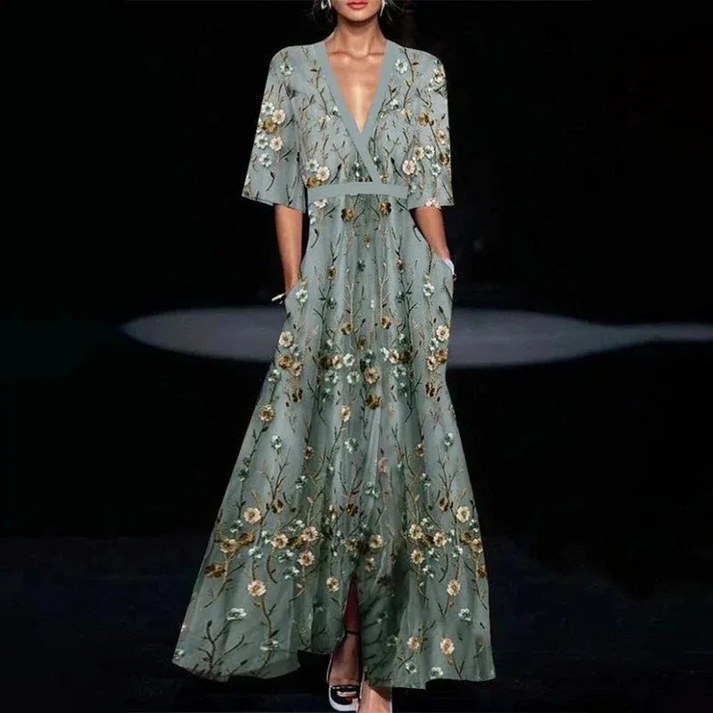 Sofia | Vestido Maxi de Flores Elegante