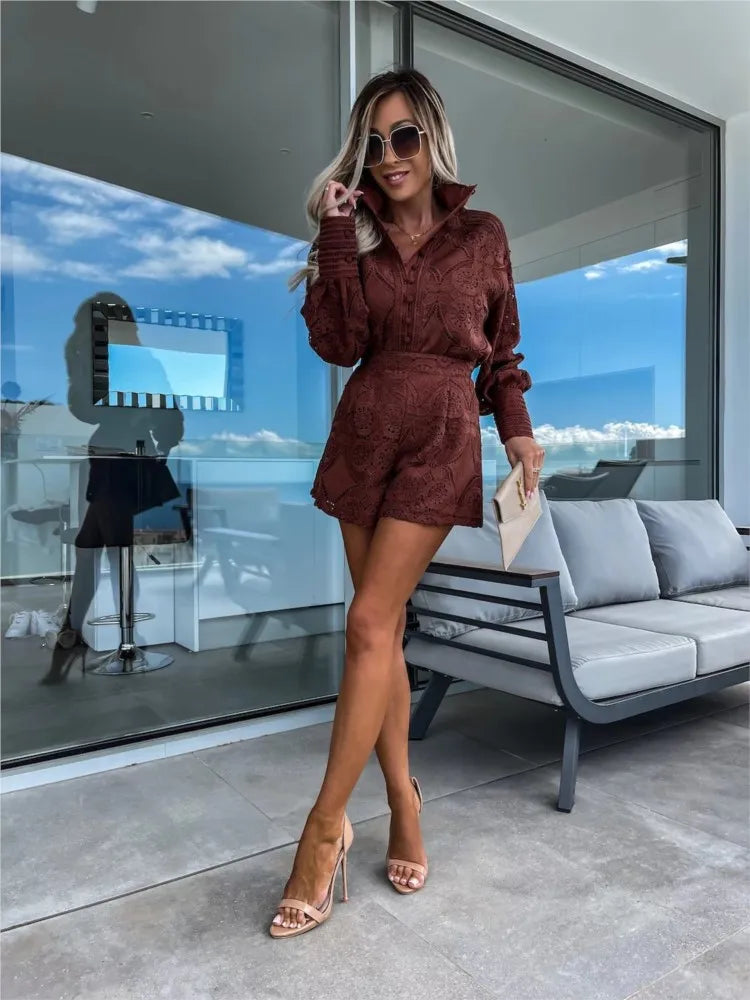 Amelina - Elegante Conjunto de Encaje