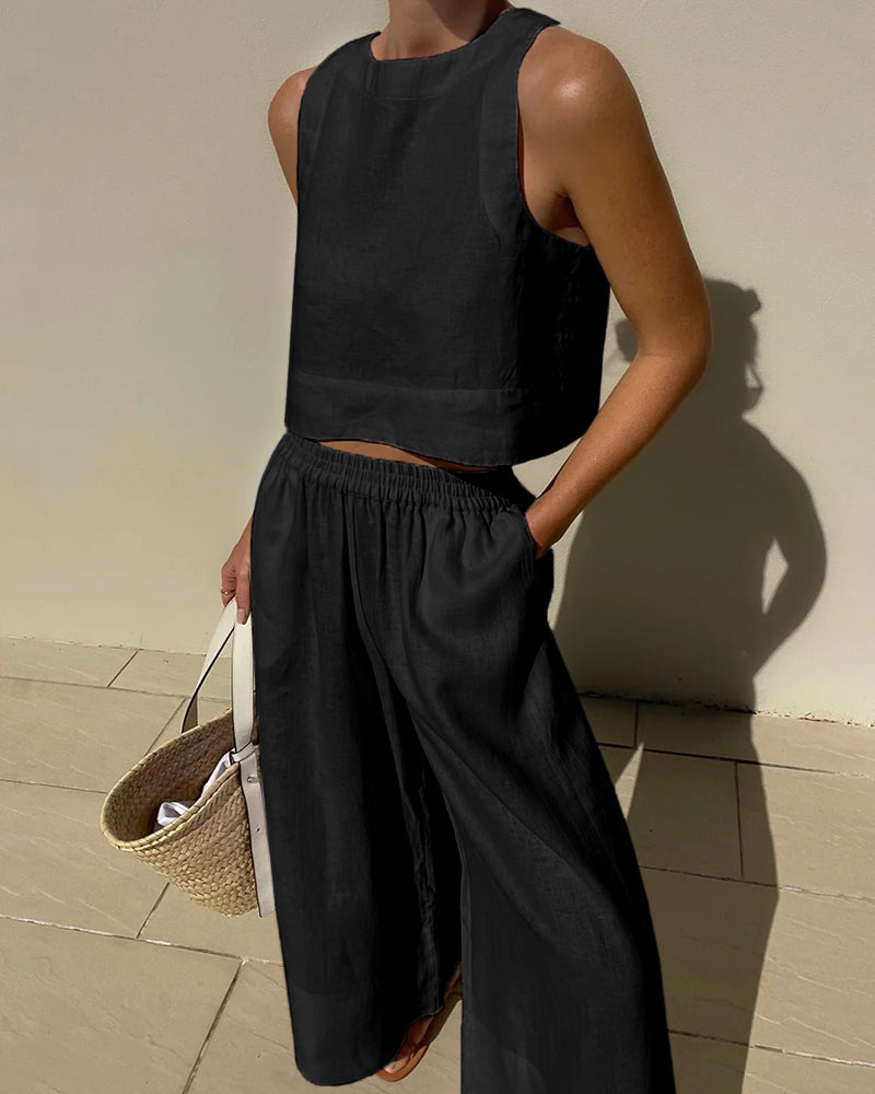 Cherra™ - Conjunto Casual de Dos Piezas Elegante