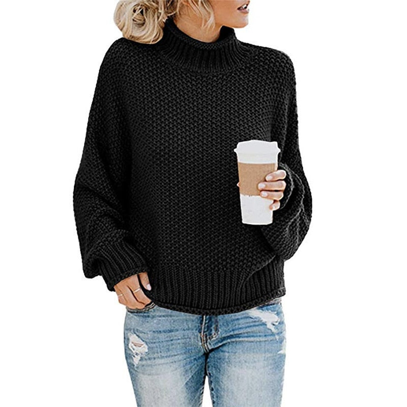 Jersey de cuello alto June™ tejido