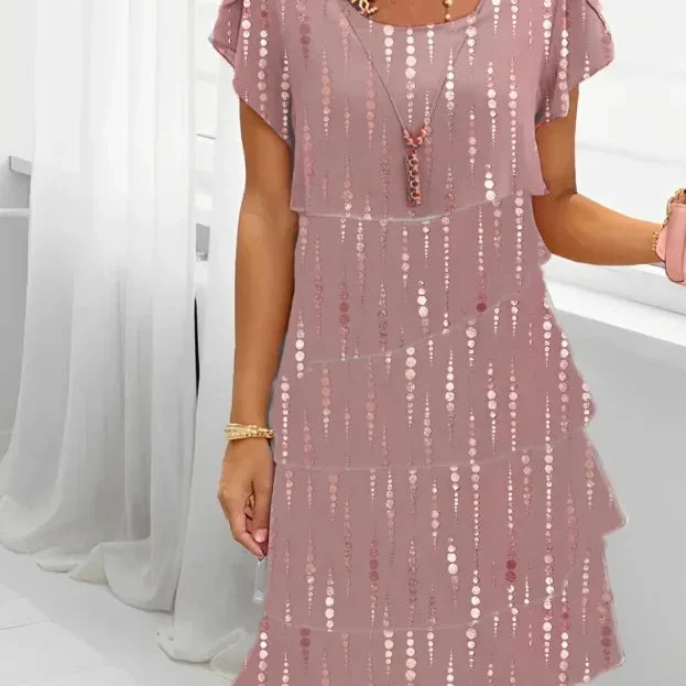 Victoria™ - Elegante vestido con volantes de comodidad